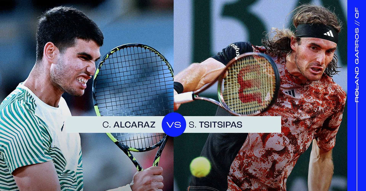 Alcaraz vs Tsitsipas Head-to-Head Record & Match Stats