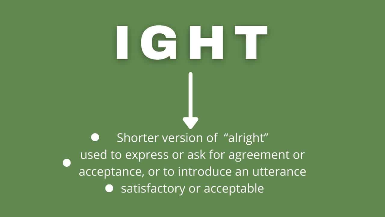 What Does IGHT Mean? Definition Slang, Texting, and TikTok