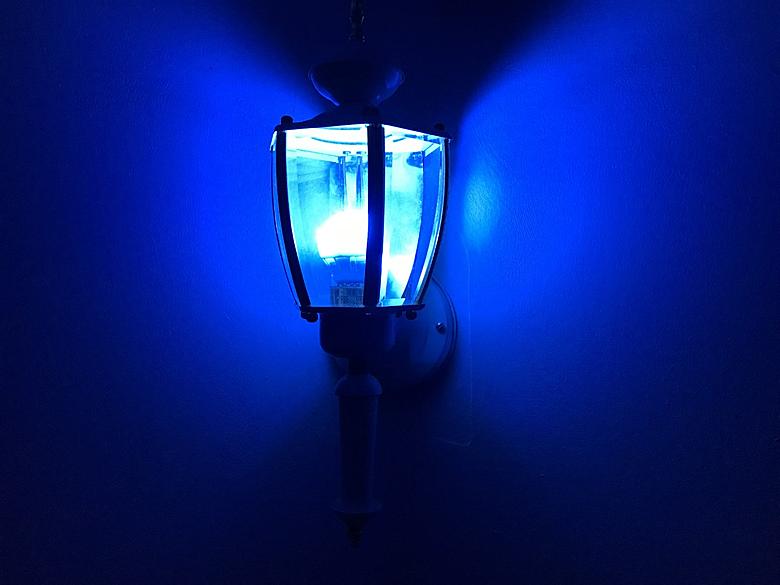 What Does a Blue Porch Light Mean