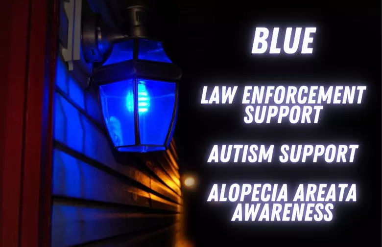 What Does a Blue Porch Light Mean
