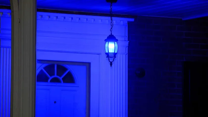 What Does a Blue Porch Light Mean