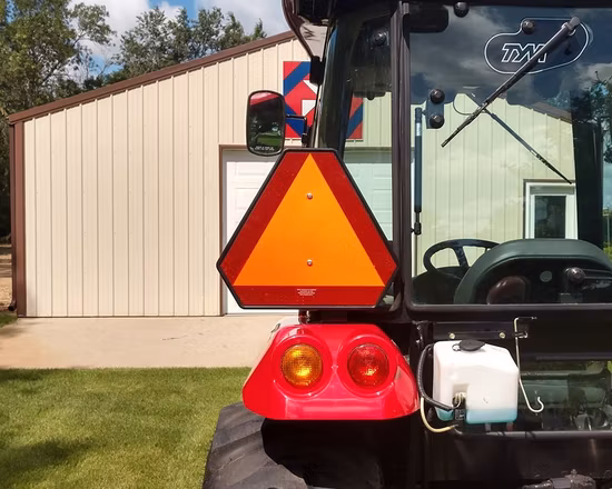 What Does a Slow Moving Vehicle Emblem Look Like