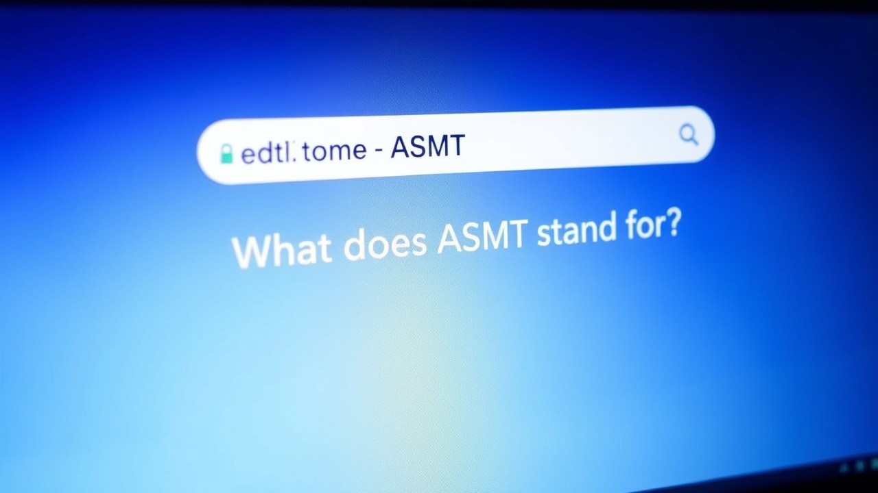 What Does ASMT Stand For? Full Forms, Usage and Definitions
